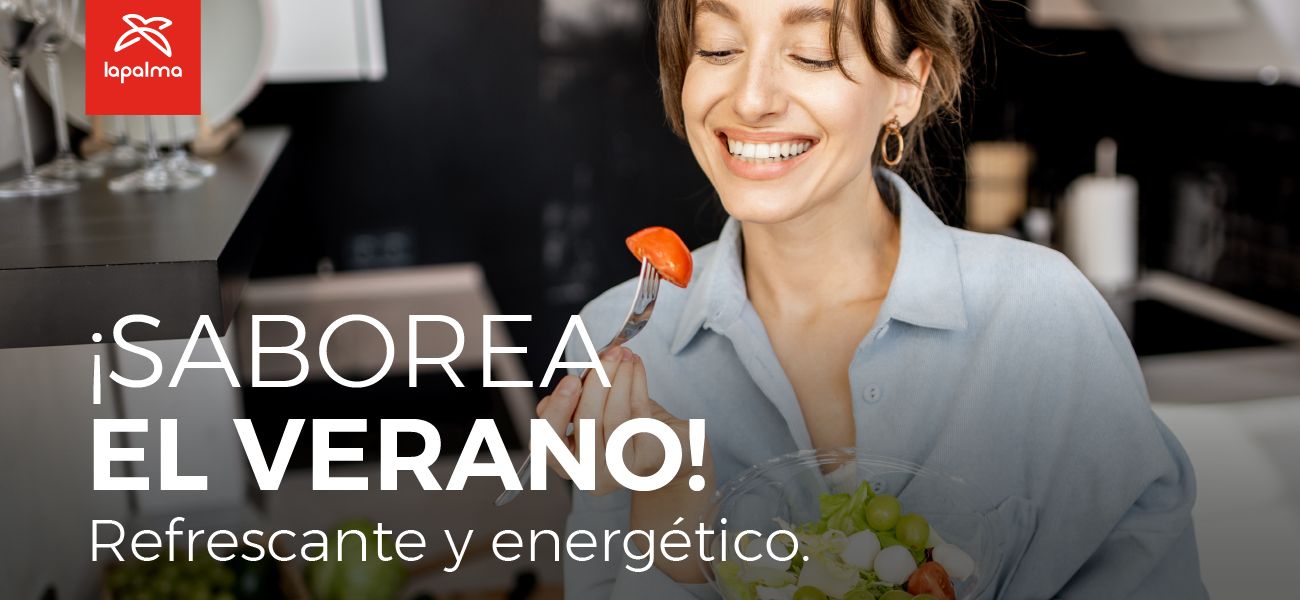 Banner de publicidad ¡Saborea el verano! Refrescante y energético.